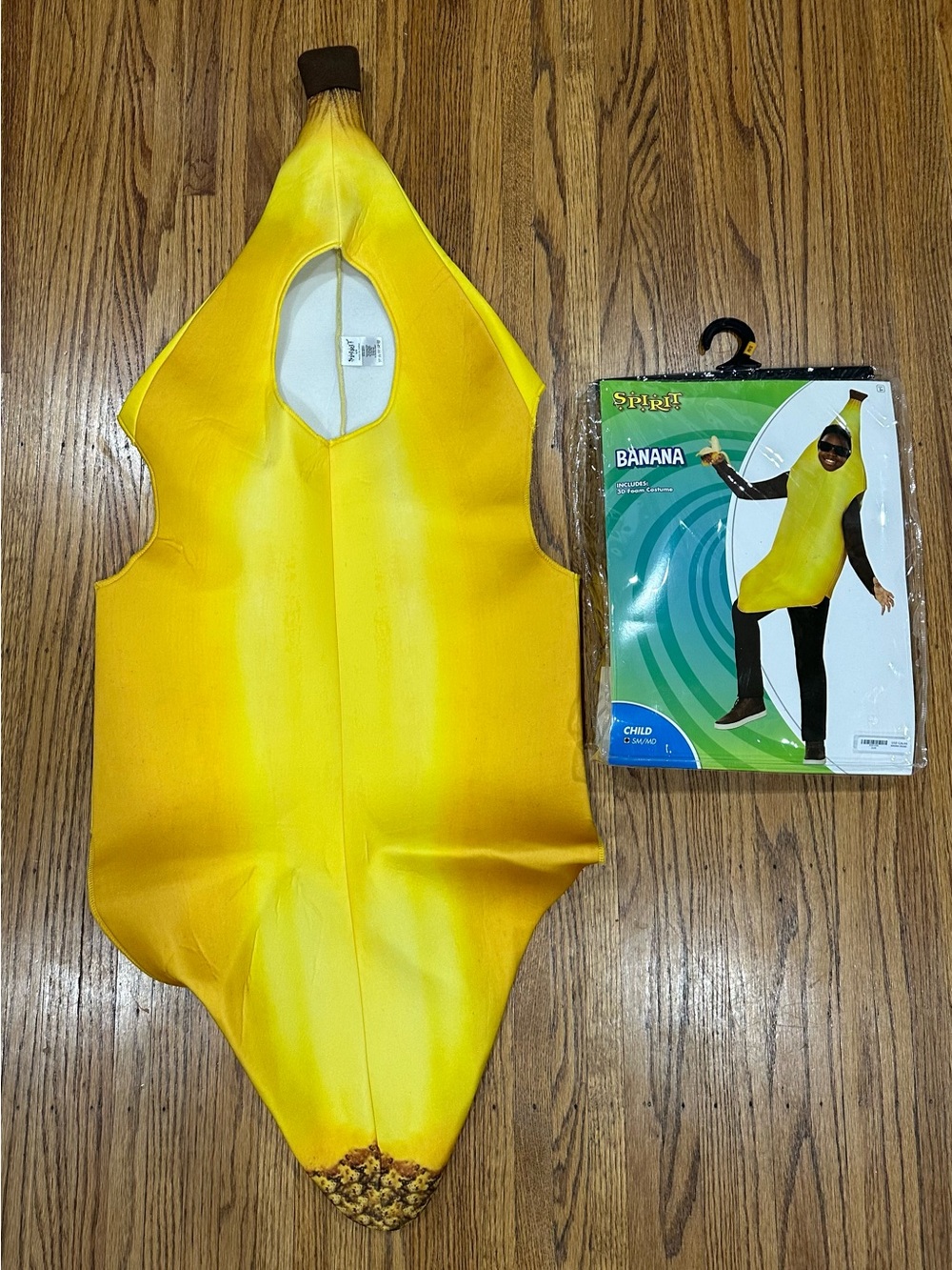 Spirit Halloween Banana Costume Child Small/Medium 3D Foam Kids Halloween